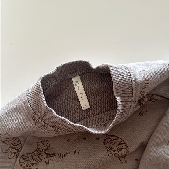 Rylee + Cru Crew Neck Romper - Tiger - Picture 2 of 5